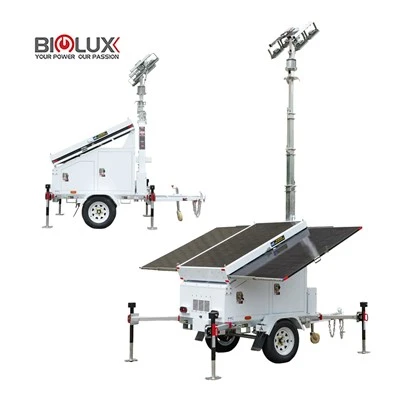 Izslēgts-Grid Lighting TowerMobile Solar Light Tralier