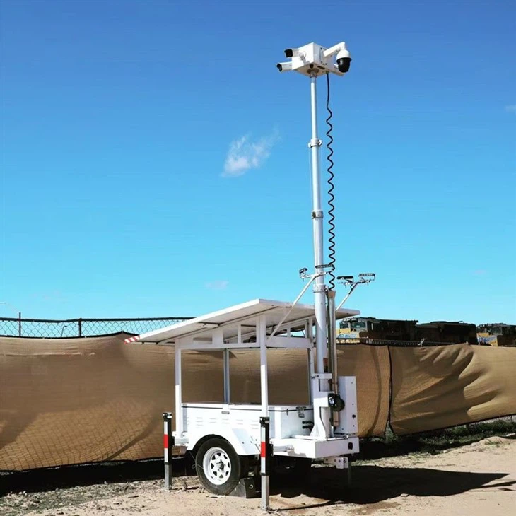 Off Grid Solar CCTV Tower